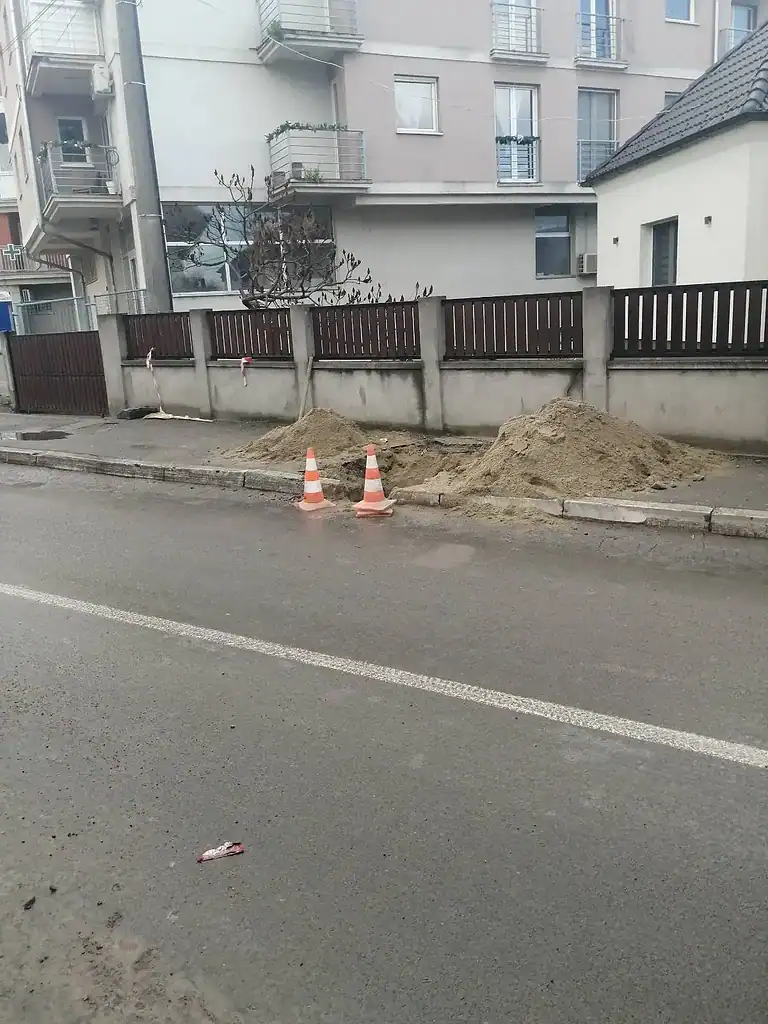 Zually pipe construction for water and sewage systems in Grocka.